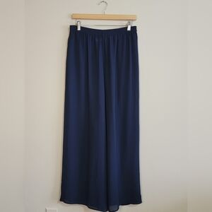Chaus Dark Blue Elastic Waist Pants